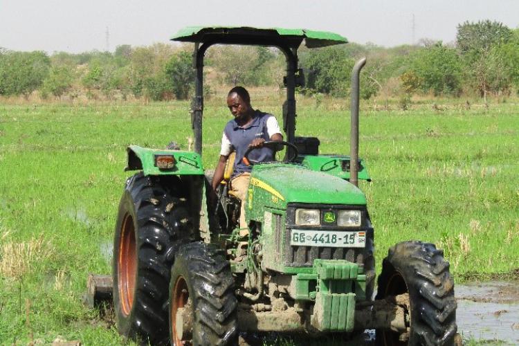 Roland Akara, tractor beneficiary